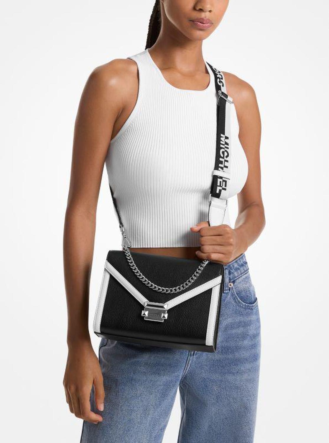 Whitney Medium Two-Tone Shoulder Bag