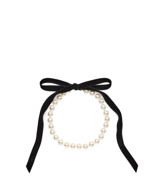 New York Minute Tie Back Pearl Necklace