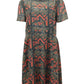 Marc by Marc Jacobs Geo-Maze A-Line Dress in Multicolor Silk