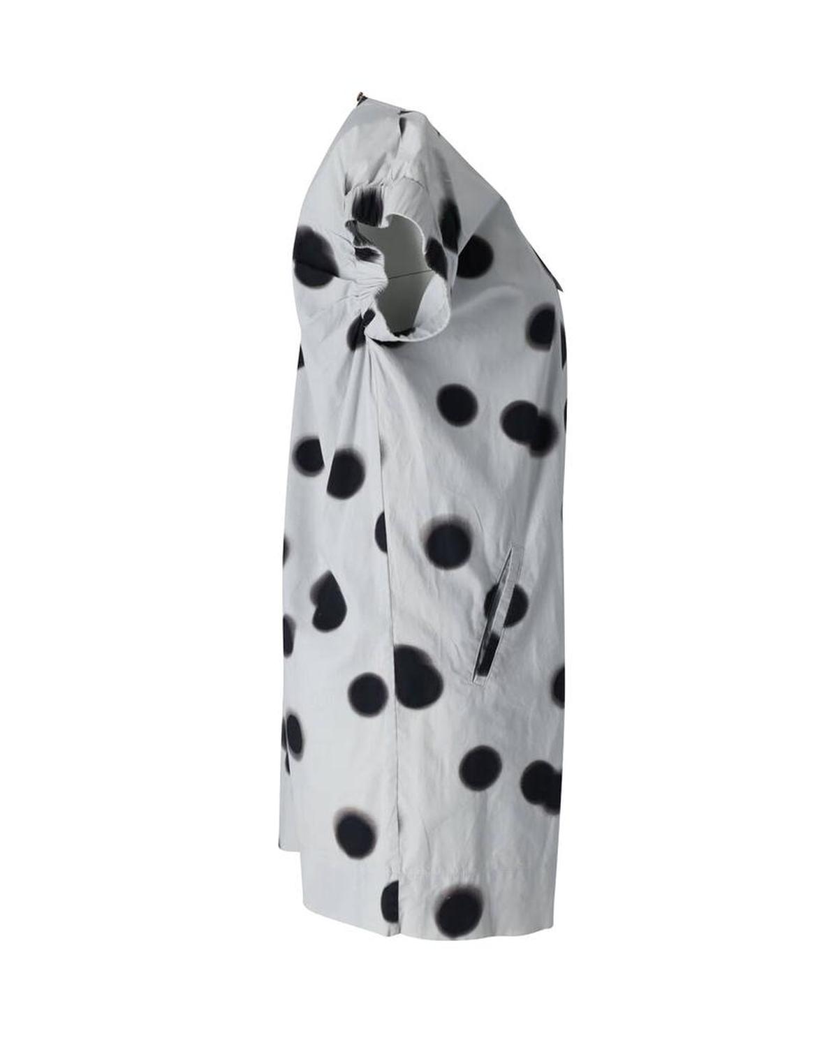 Marc Jacobs Polka Dot Mini Dress in Light Blue Cotton