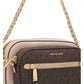 Michael Kors Jet Set Logo Plaque Zip-Up Crossbody Bag