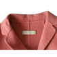 'S Max Mara Wrap Coat in Pink Wool