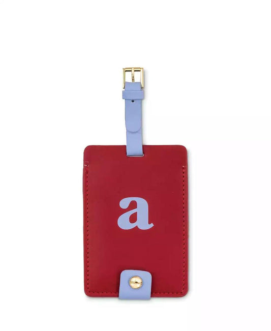 New York Just Mine Initial Luggage Tag, A