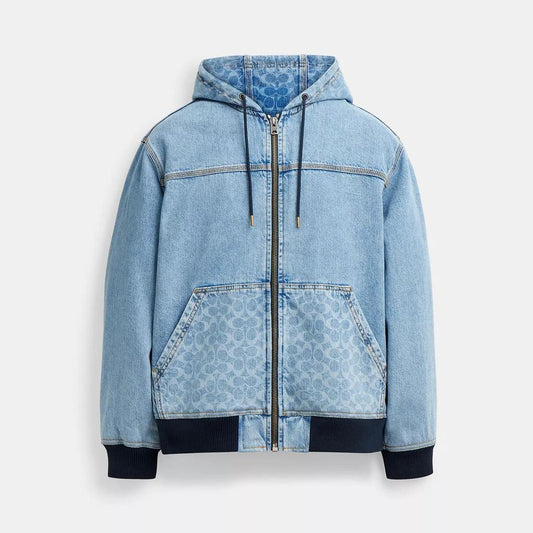 Signature Denim Zip Jacket