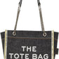 Black 'The Denim Chain Medium' Tote