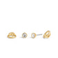 Faux Stone Convertible Halo Stone Stud Earrings