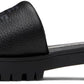 Black 'The Lug Sole Slide' Sandals