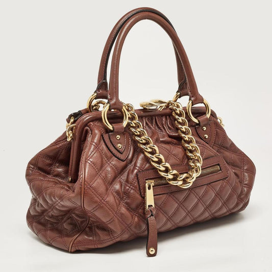 Marc Jacobs  Quilted Leather Stam Satchel