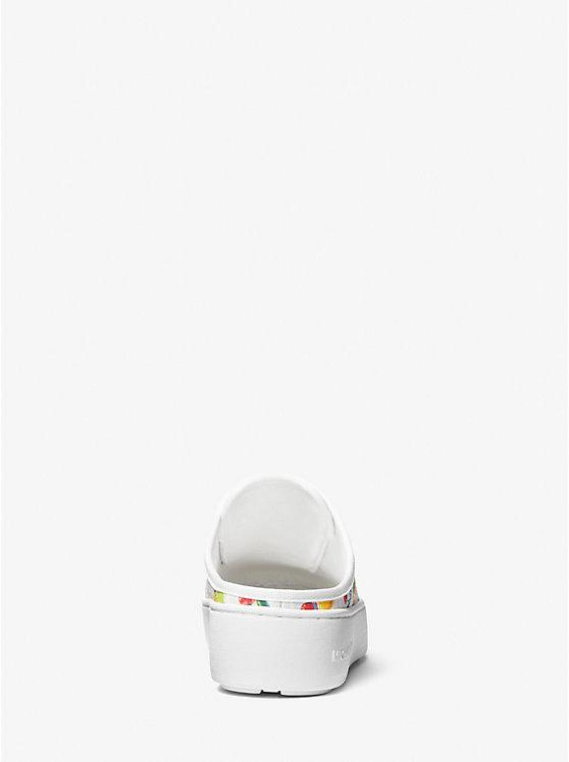 Poppy Fruit Print Logo Slip-On Sneaker