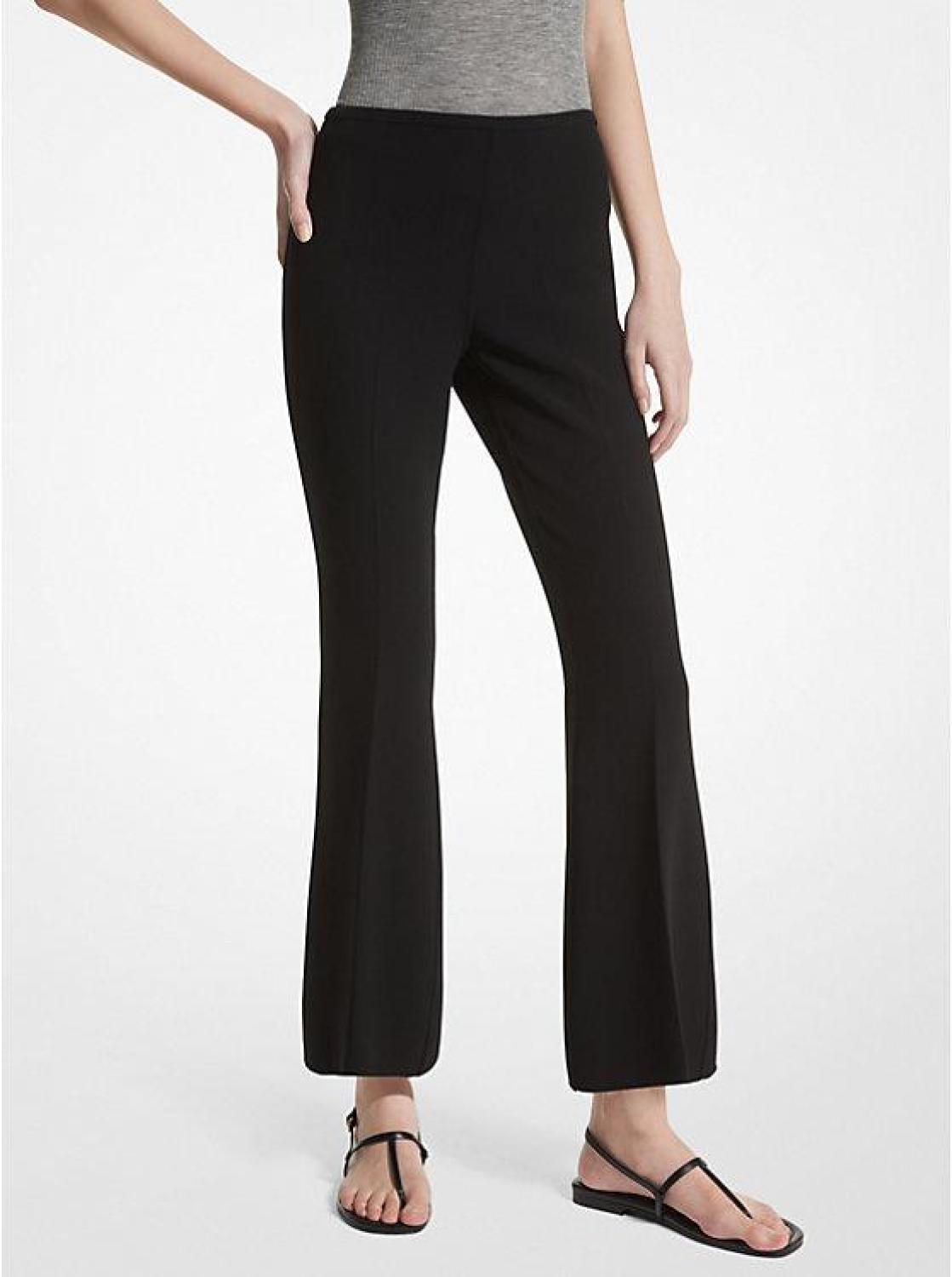 Double Face Stretch Wool Cropped Pants