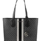 Michael Kors Eve Monogram Logo Plaque Tote Bag