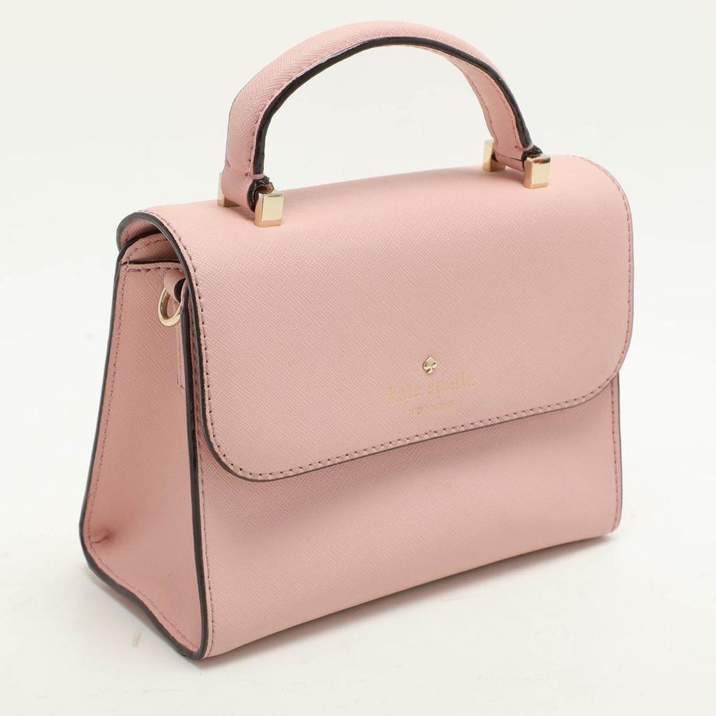 Pink Leather Mini Nora Top Handle Bag