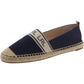 Womens Canvas Leather Trim Espadrilles