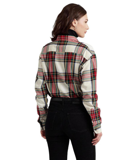 Bullion Checked Plaid Twill Shirt