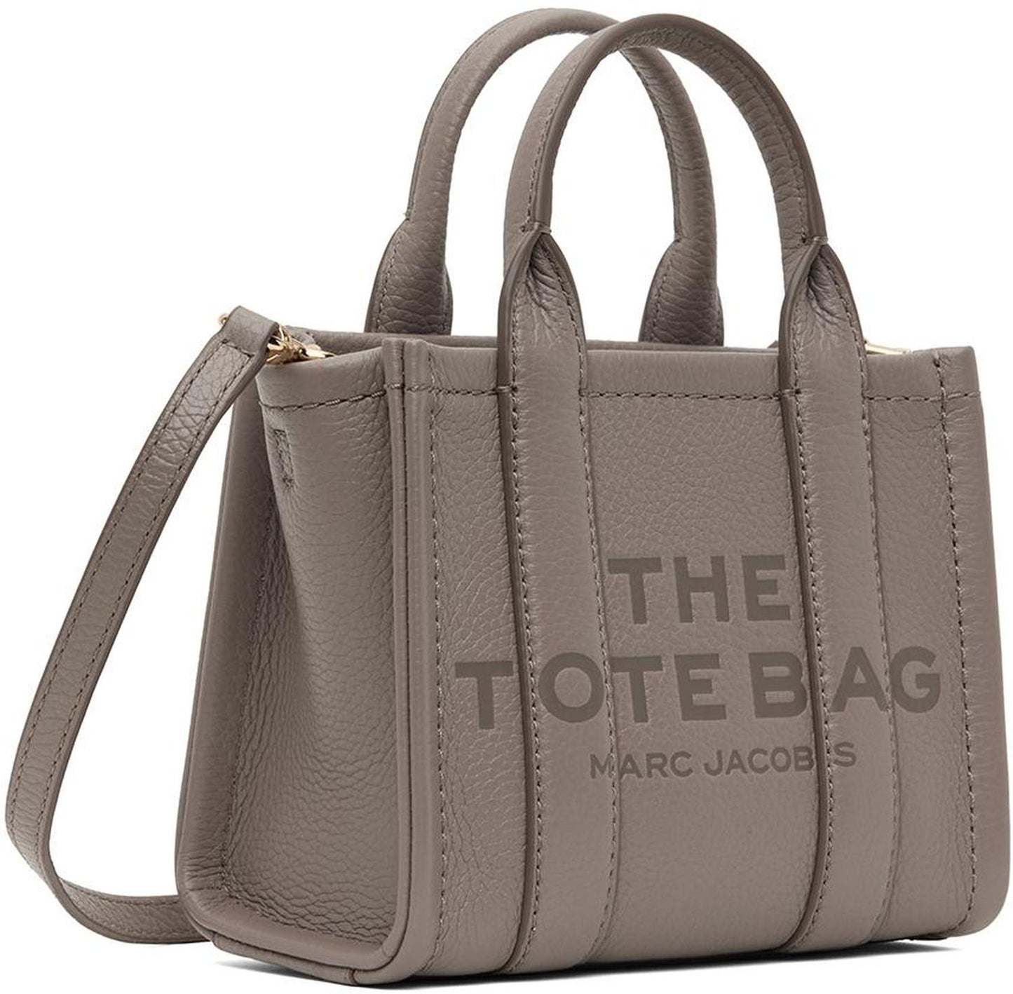 Gray 'The Leather Crossbody' Tote