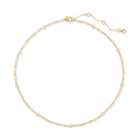 Gold-Tone One In a Million Chain & Stone Necklace, 16" + 3" extender