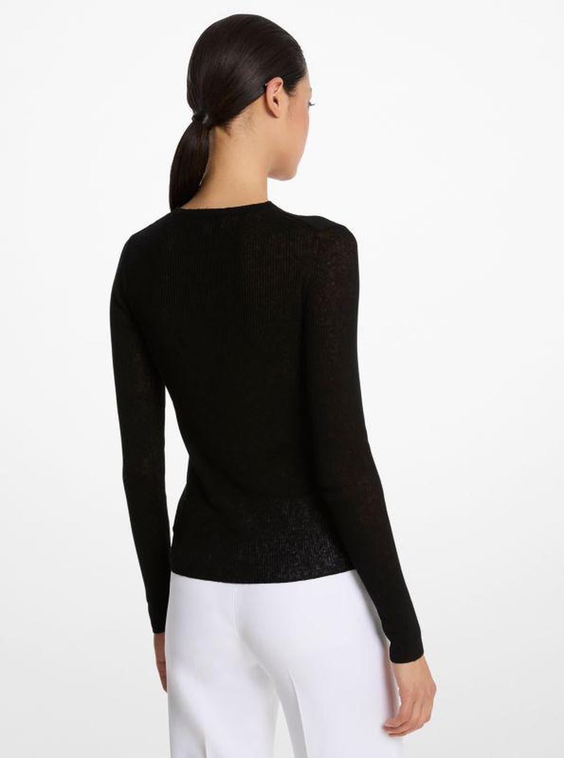 Hutton Ribbed Superfine Linen-and-Cotton Blend Sweater