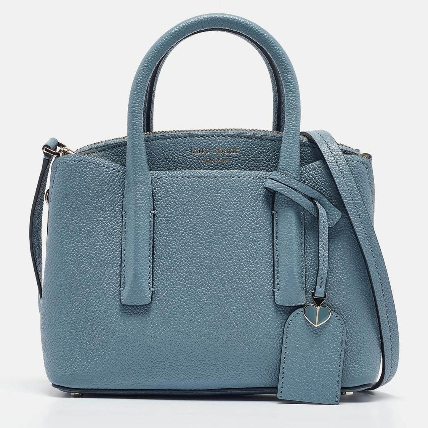 Kate Spade Light Blue Leather Margaux Mini Satchel