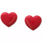 Red Enamel Logo Heart You Statement Stud Earrings