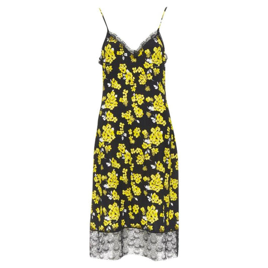 Michael  floral print lace trimmed summer dress