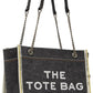 Black 'The Denim Chain Medium' Tote