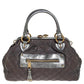 Marc Jacobs Grey/silver Quilted Leather Stam Shoulder Bag