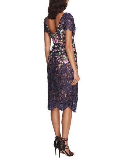 Marchesa Notte Printed Dress