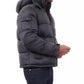 Men's Heavyweight Metallic Finish Hooded Puffer Jacket