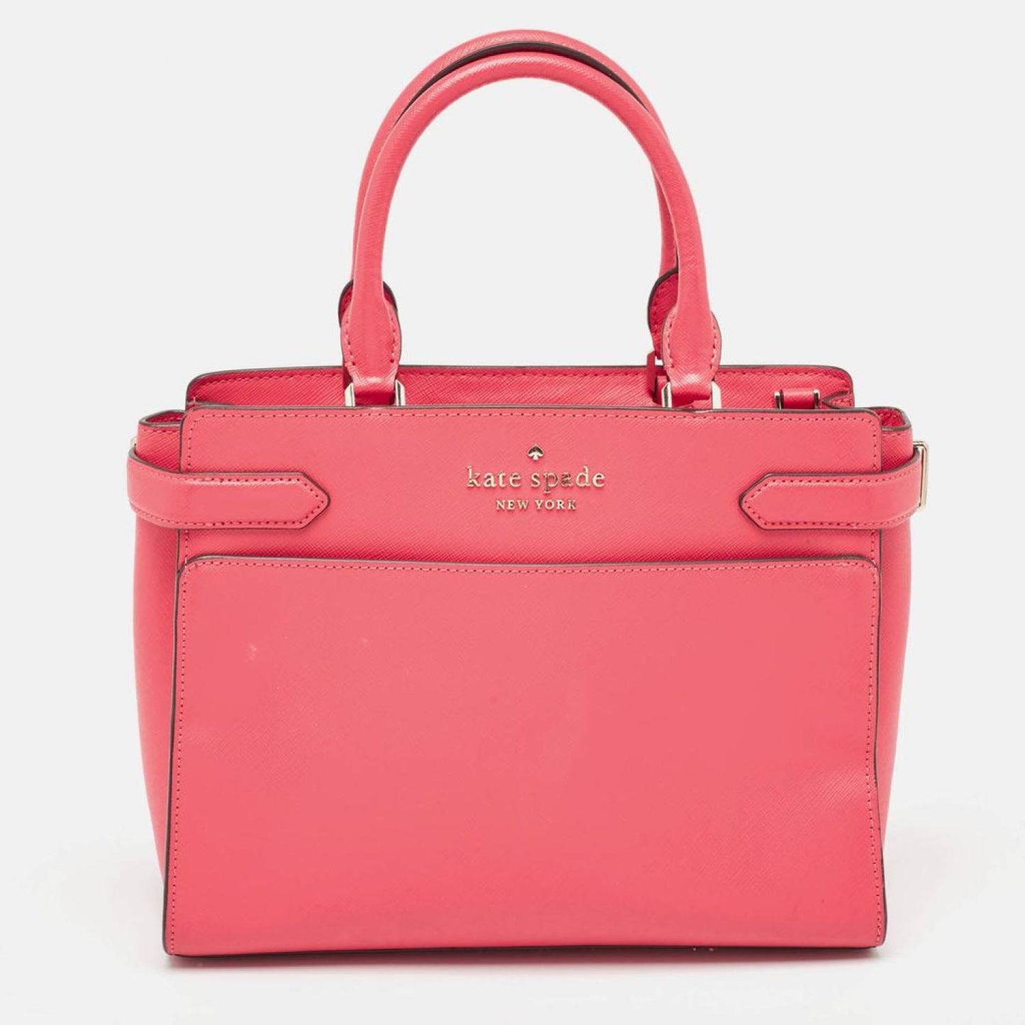 Kate Spade Hot Pink Saffiano Leather Medium Staci Satchel