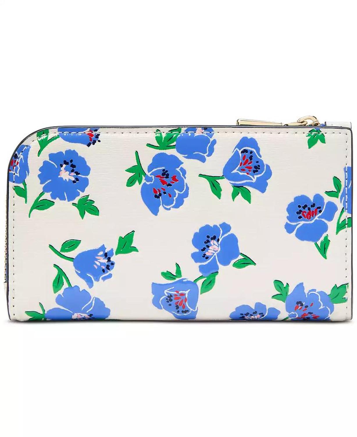 Devin Springtime Blooms Leather Small Bifold Wallet