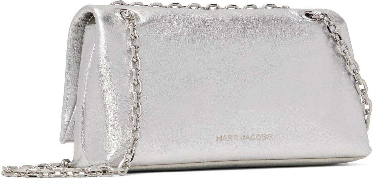 Silver 'The Metallic Dual Chain Wallet' Bag