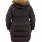 Plus Size Faux-Fur-Trim Hooded Puffer Coat, Created for Macy's