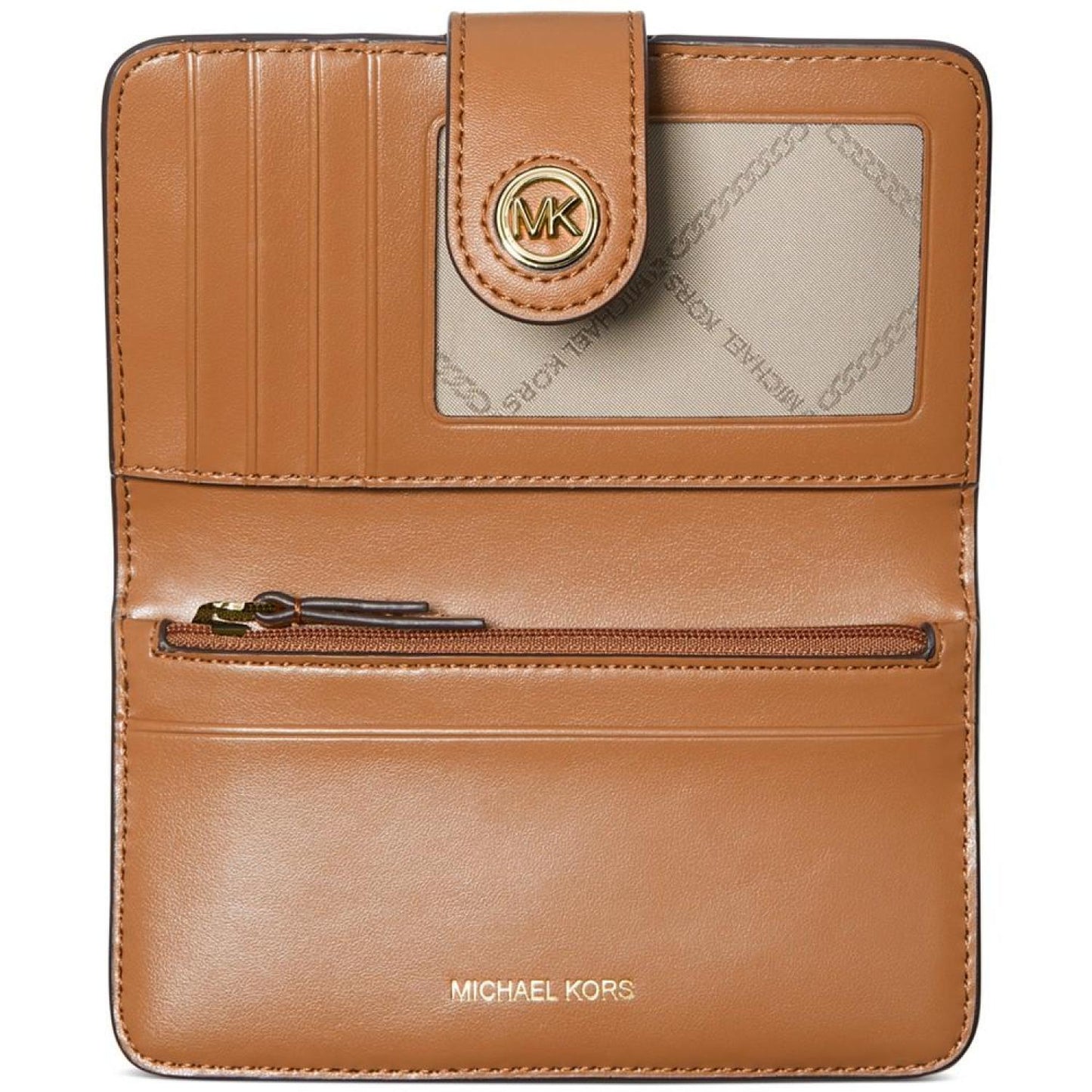 Charm Logo Medium Tab Pocket Bifold Wallet