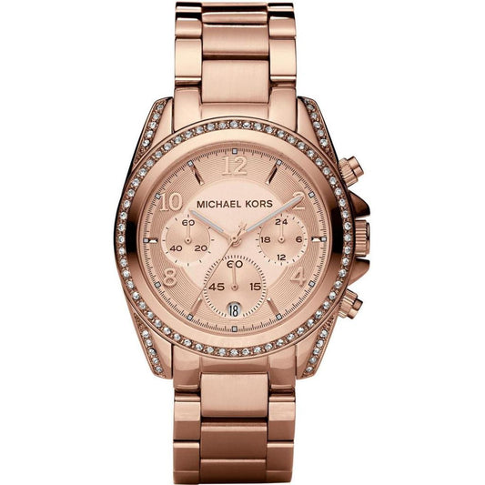 Michael Kors Blair MK5263 Women's Rose Gold PVD Chronograph 39mm Watch