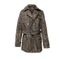 Michael Kors Printed Trench Coat in Brown Polyester