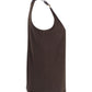 Michael Kors Halterneck Top in Brown Polyester