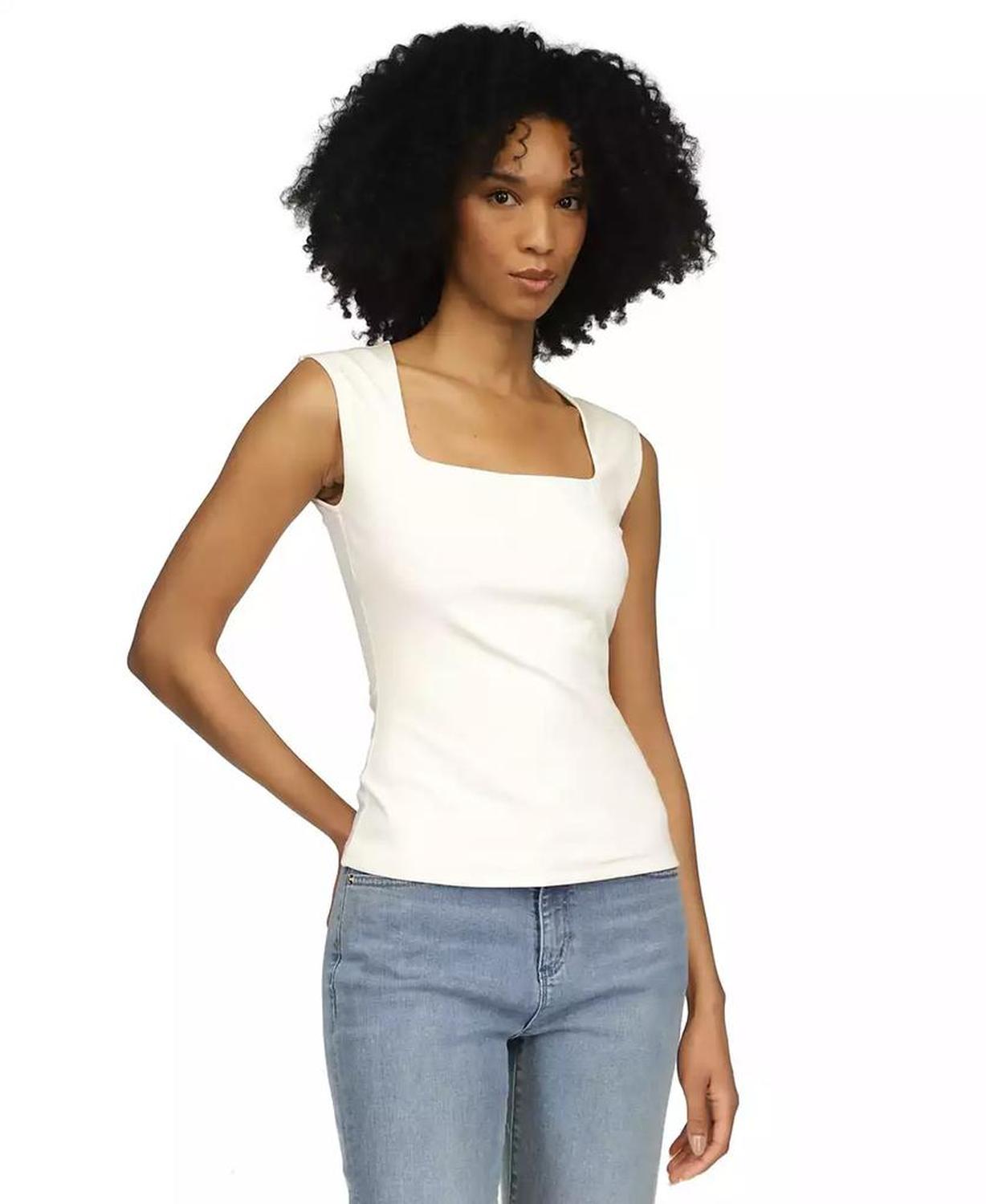 Women's Square Neck Sleeveless Top