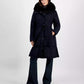 Women's Faux-Fur-Collar Belted Puffer Coat, Created for Macy's