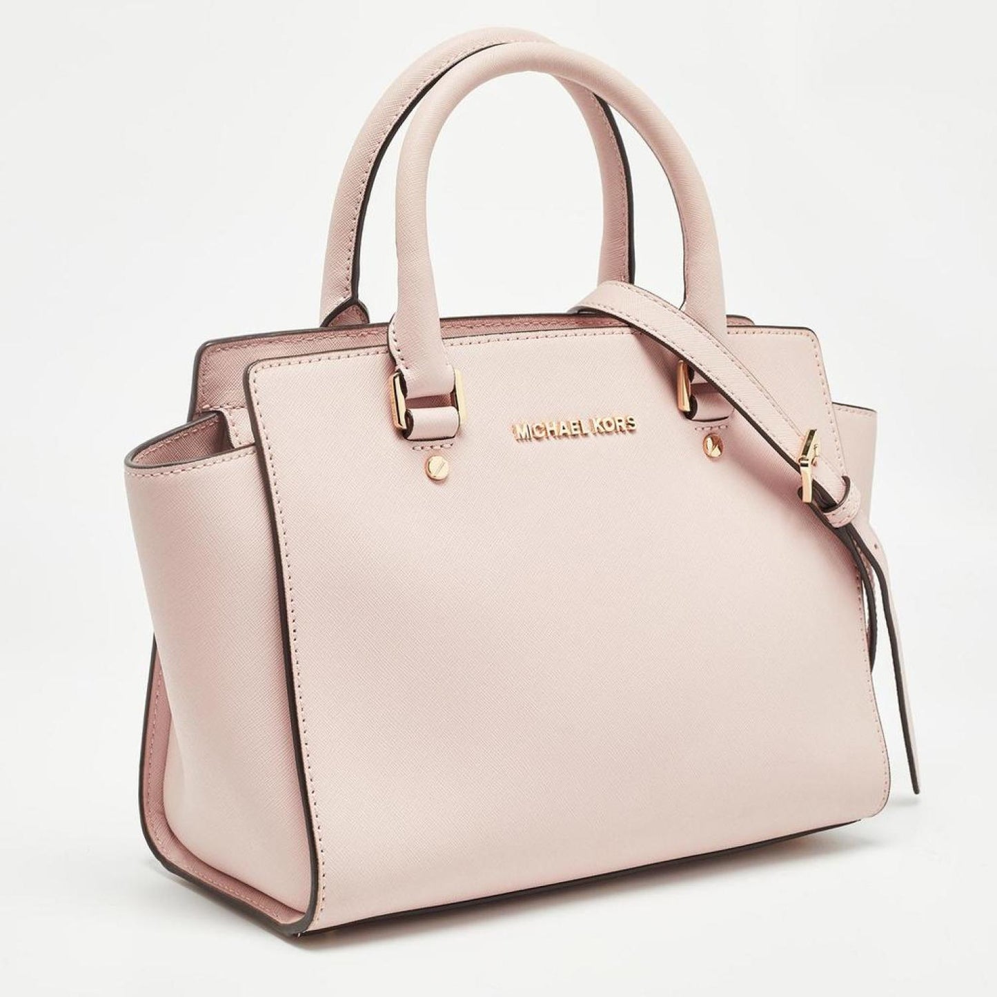 Michael Kors Pink Leather Medium Selma Satchel