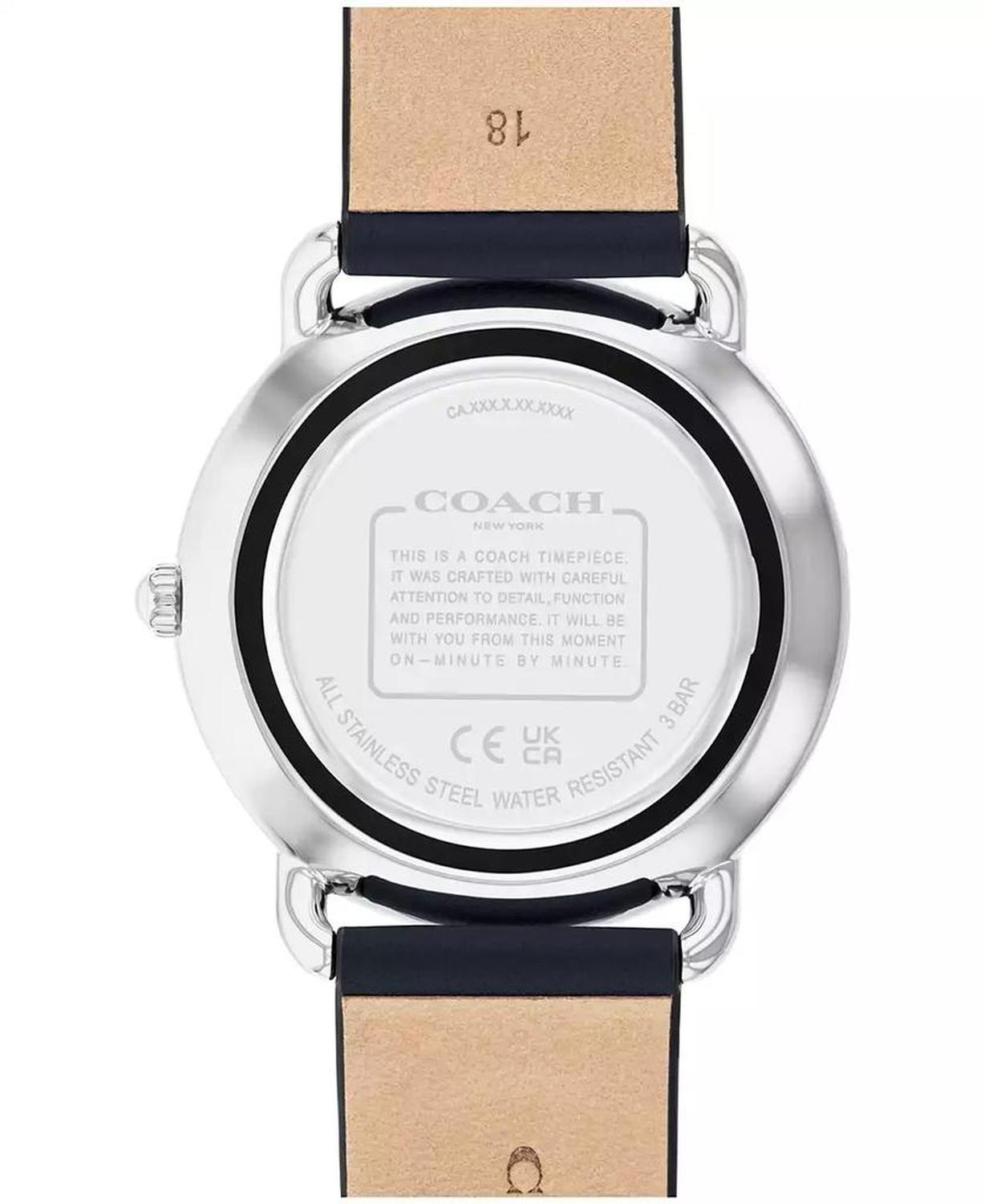 Women's Elliot Navy Leather Strap Watch