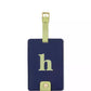 New York Just Mine Initial Luggage Tag, H