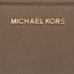 Michael Kors Beige Leather Zip Around Wristlet Wallet