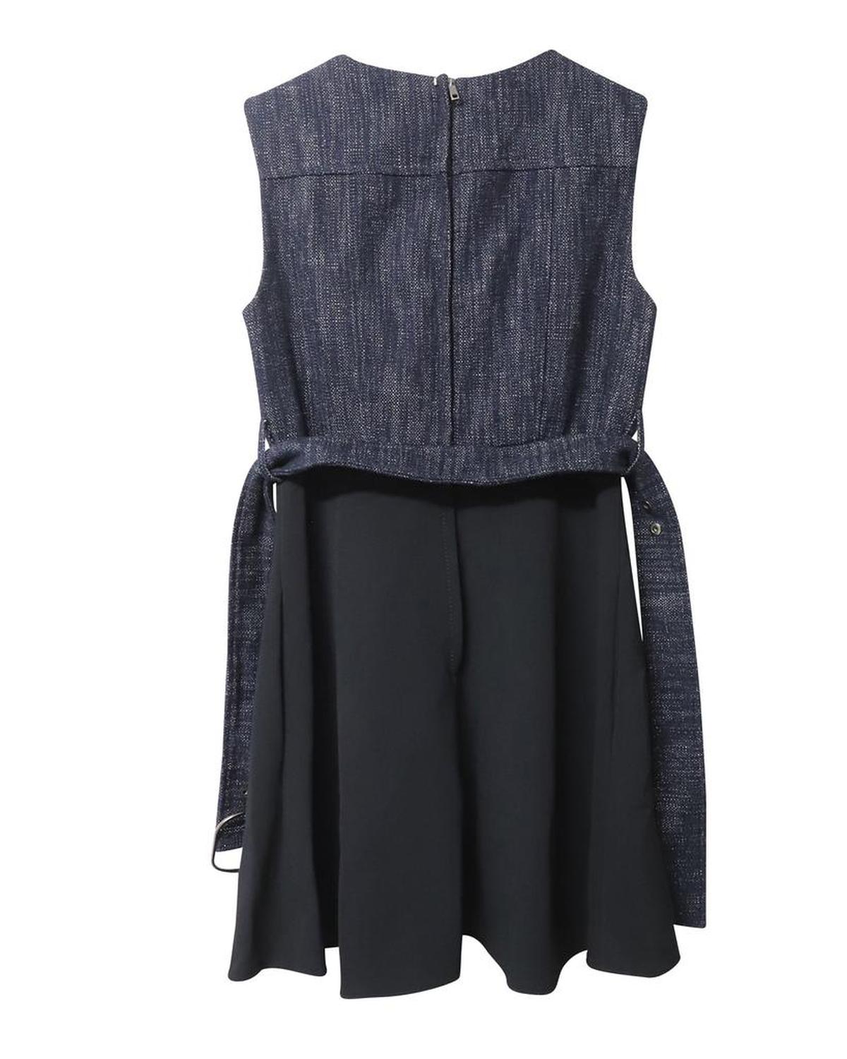 Sportmax by Max Mara Denim Casaque Dress in Multicolor Acetate