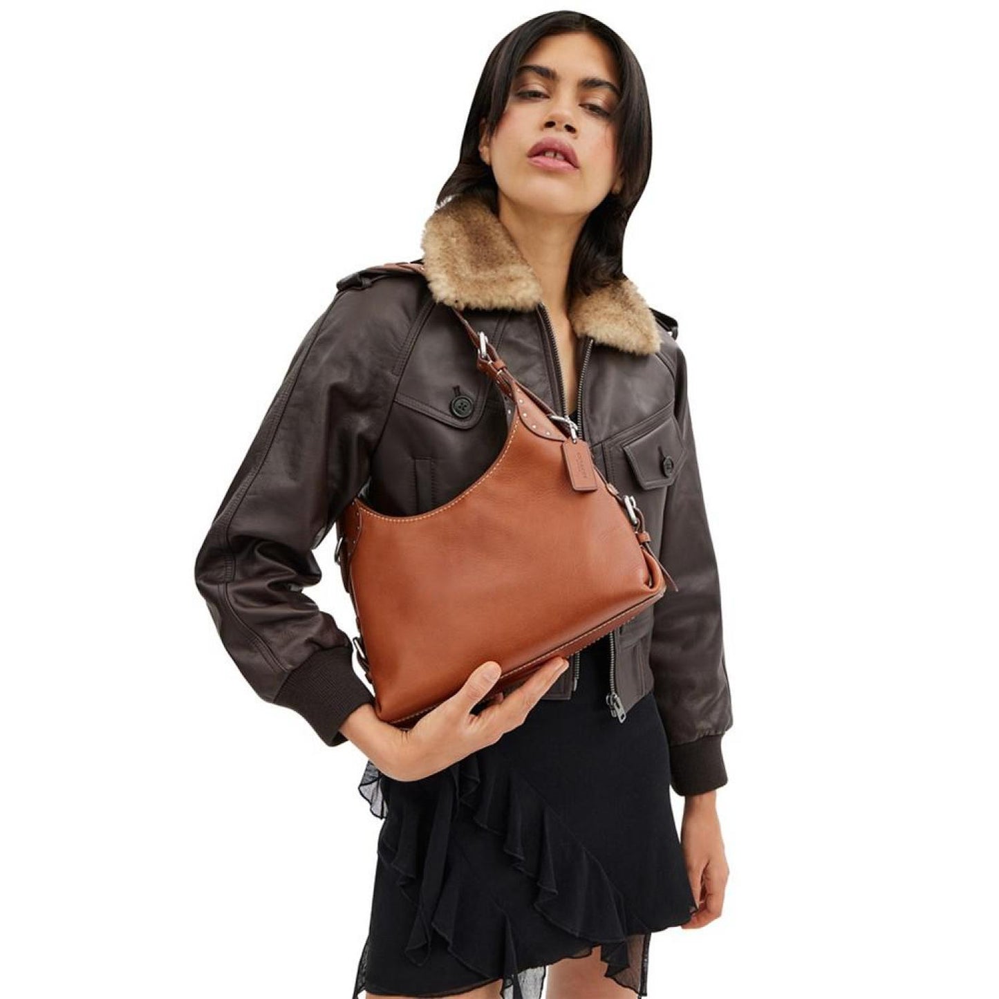 Cargo Leather Shoulder Bag