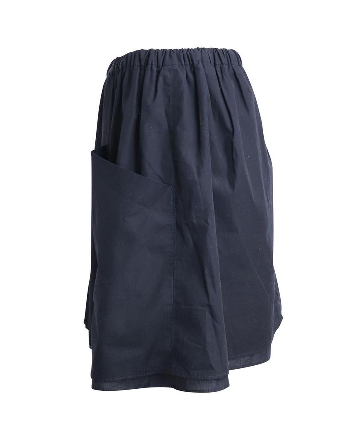 Marc by Marc Jacobs Elasticated Gathered Skirt in Navy Cotton