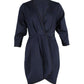 Marc Jacobs Wrap Mini Dress in Navy Blue Cotton