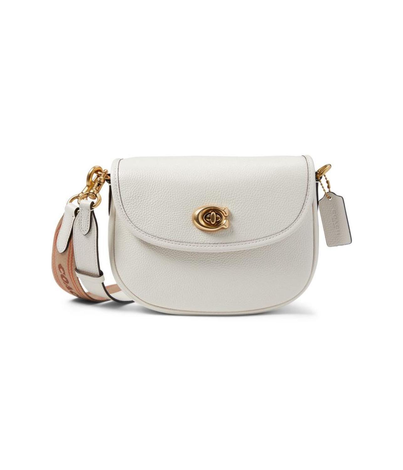 Polished Pebble Leather Willow Saddle Bag