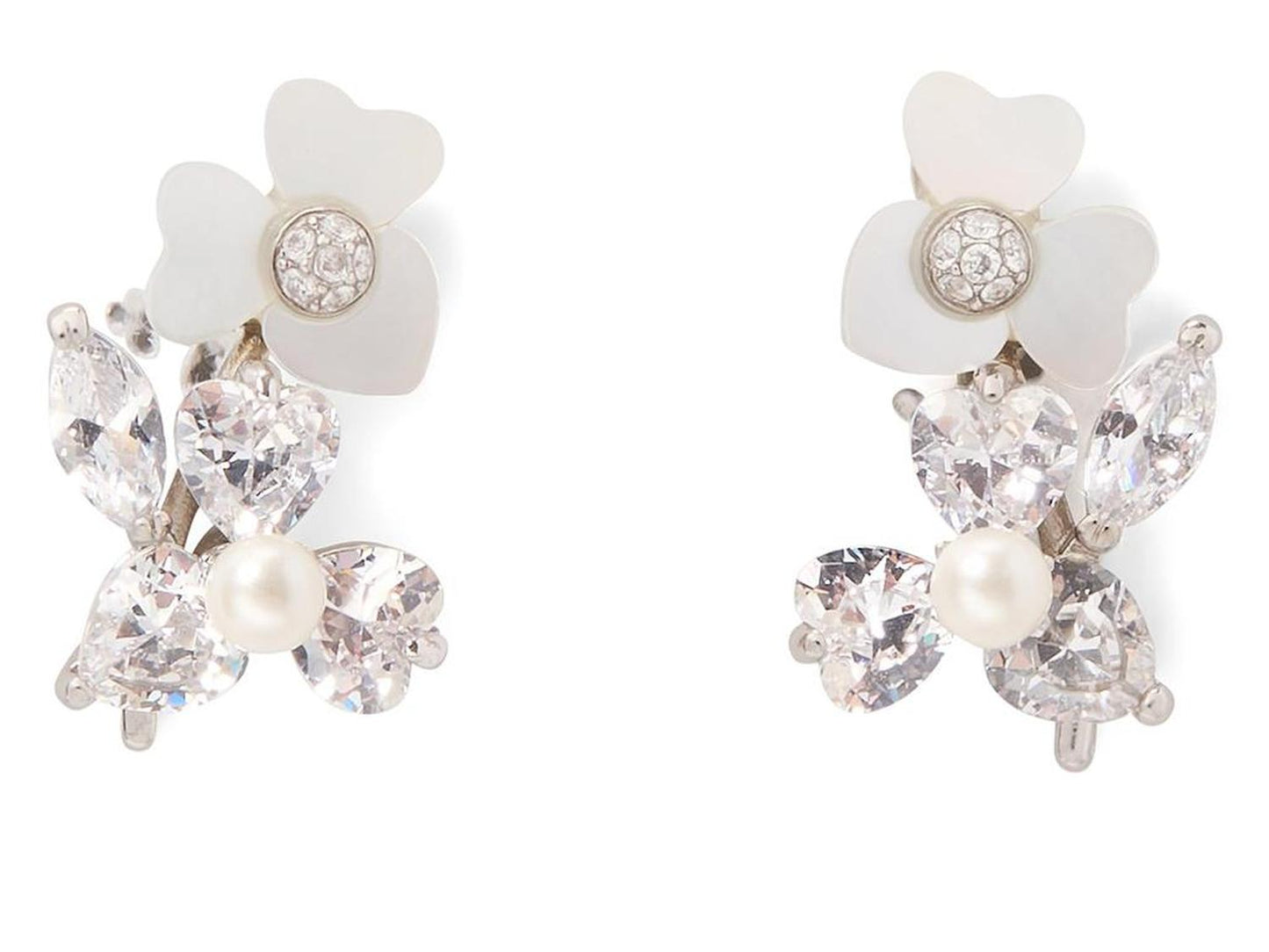 Precious Pansy Cluster Studs