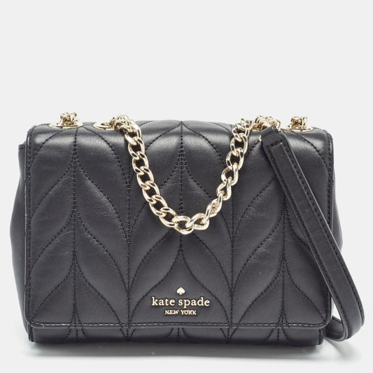 Kate Spade Black Quilted Leather Briar Lane Emelyn Shoulder Bag