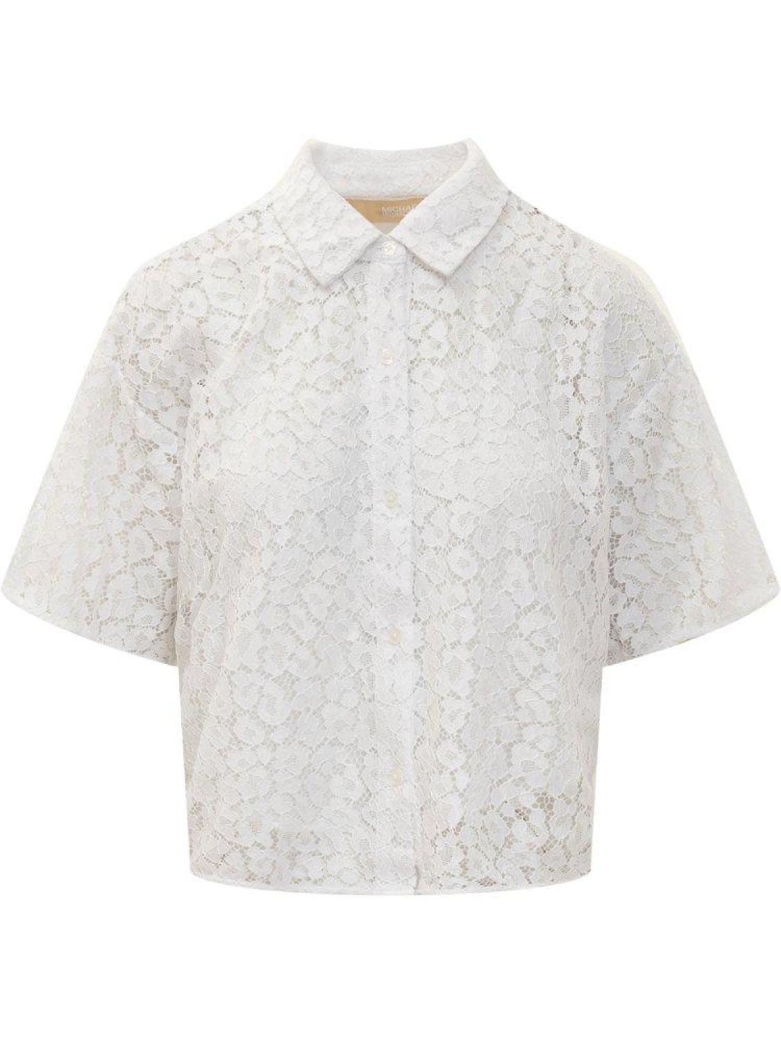 Michael Michael Kors Lace Cropped Shirt